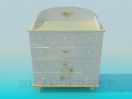 3d model Dresser for child's room - preview