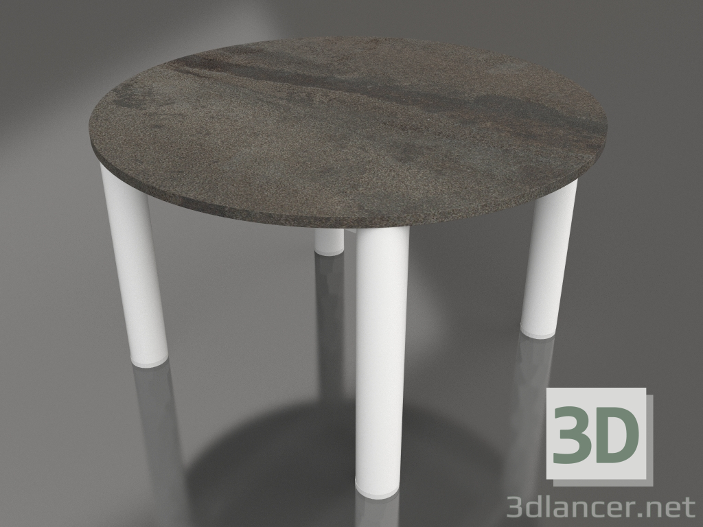 3d model Coffee table D 60 (White, DEKTON Radium) - preview