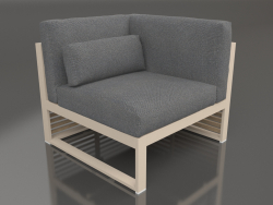 Modulares Sofa, Abschnitt 6 rechts, hohe Rückenlehne (Sand)