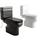 Toilette – Zwei Toiletten in verschiedenen Farben 3D-Modell kaufen - Rendern