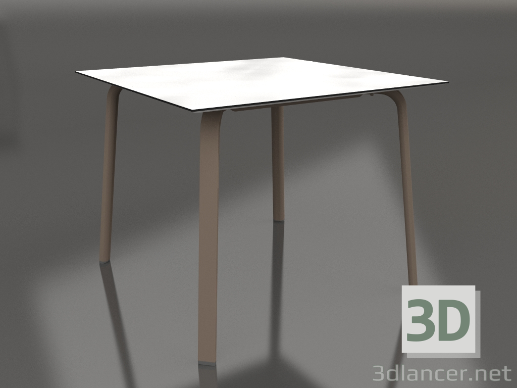 3 डी मॉडल डाइनिंग टेबल 90 (कांस्य) - पूर्वावलोकन