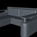 El sofá minimalista 3D modelo Compro - render