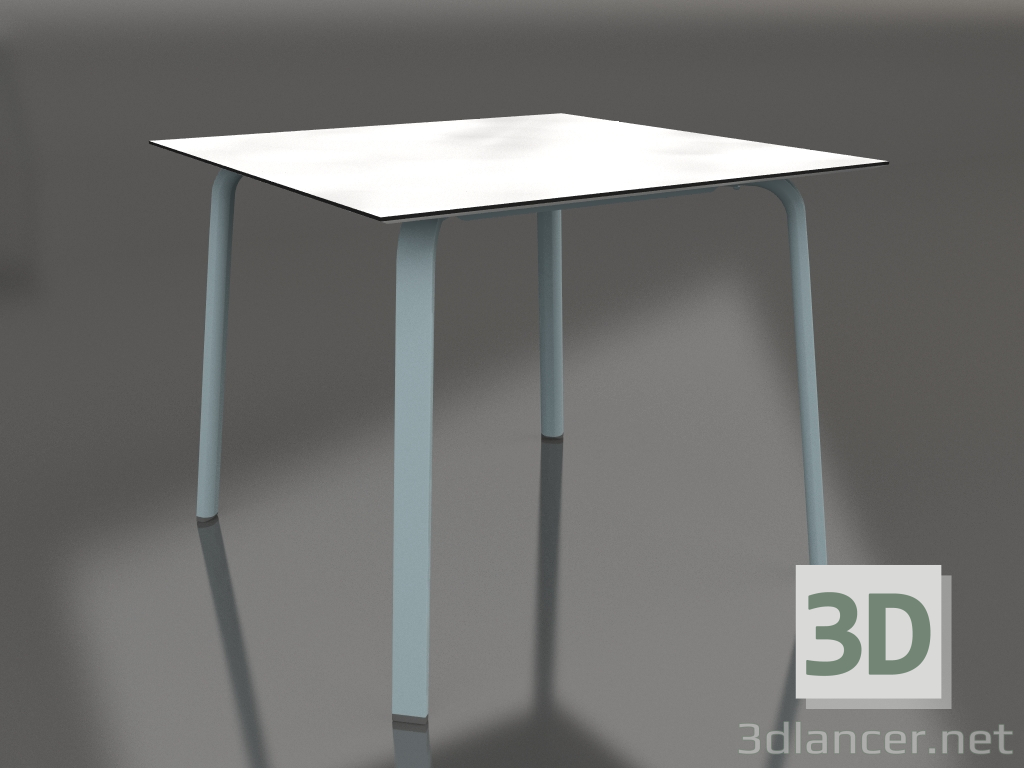 modèle 3D Table à manger 90 (Bleu gris) - preview