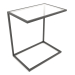 3d model Rectangular bedside table (GLASS, 60x40x65) - preview