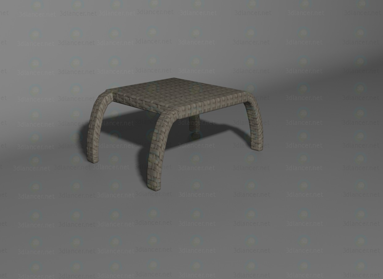 modello 3D Onda tavolo - anteprima