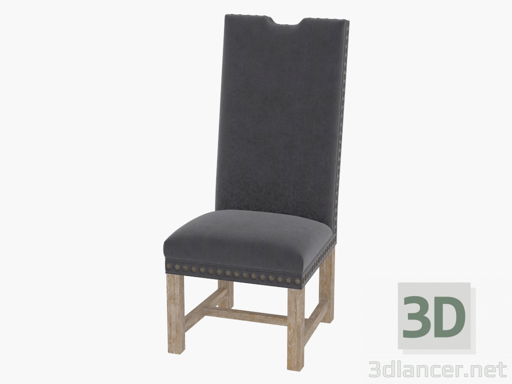 modèle 3D chaise à manger LOMPRET VELOURS PRÉSIDENT (8826.1302) - preview