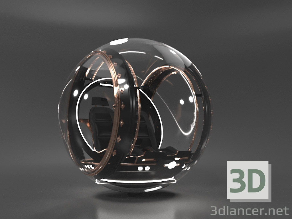 3d Юрський світ _ Скляний м'яч модель купити - зображення