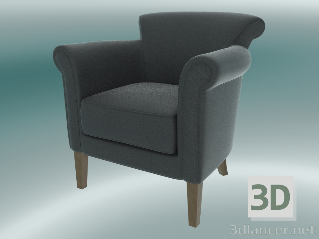 modèle 3D Fauteuil Denver (Gris foncé) - preview