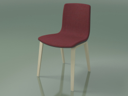 Sandalye 3966 (4 ahşap ayak, polipropilen, döşeme, beyaz huş ağacı)