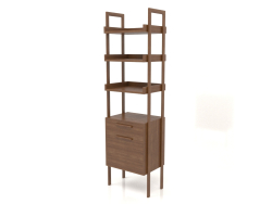 Rack ST 03 (con mueble) (550x400x1900, madera marrón claro)