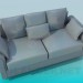 3d model Sofa with pillows - preview