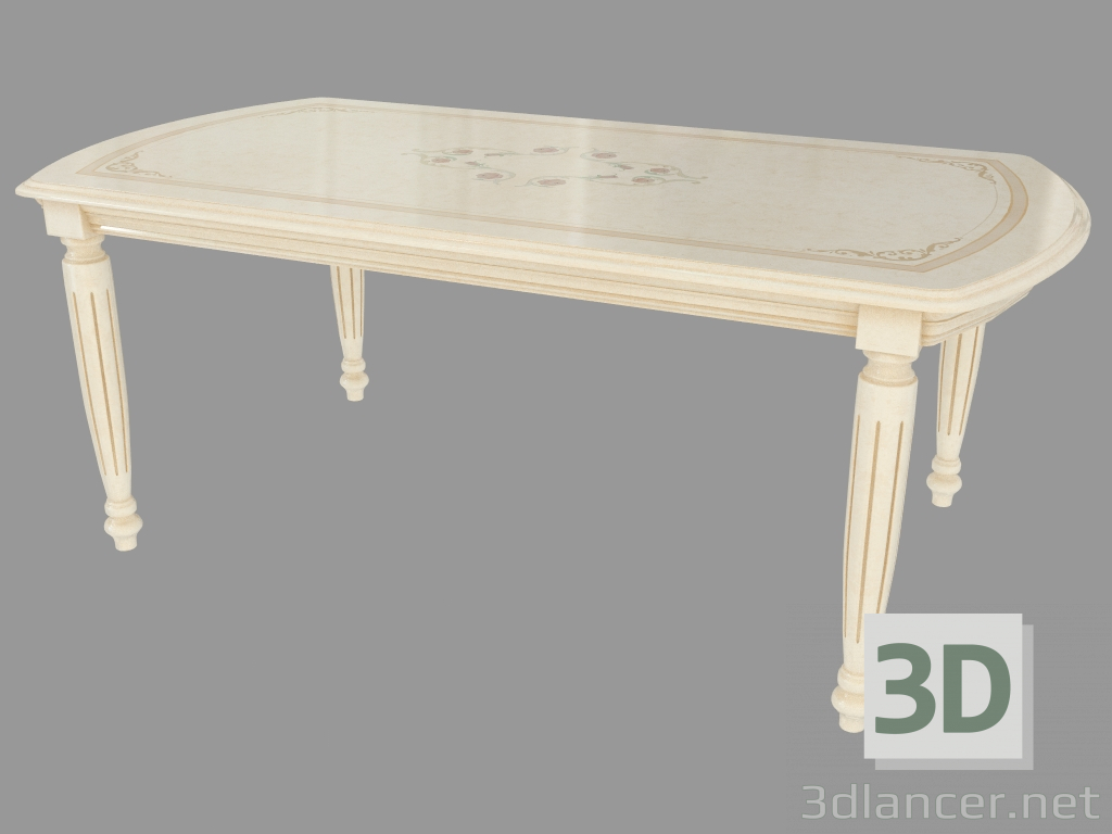 3d model Sliding dining table (1500-1900х780х1050) - preview