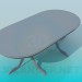 modello 3D Tavolo ovale da pranzo - anteprima