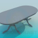 modèle 3D Table à manger ovale - preview