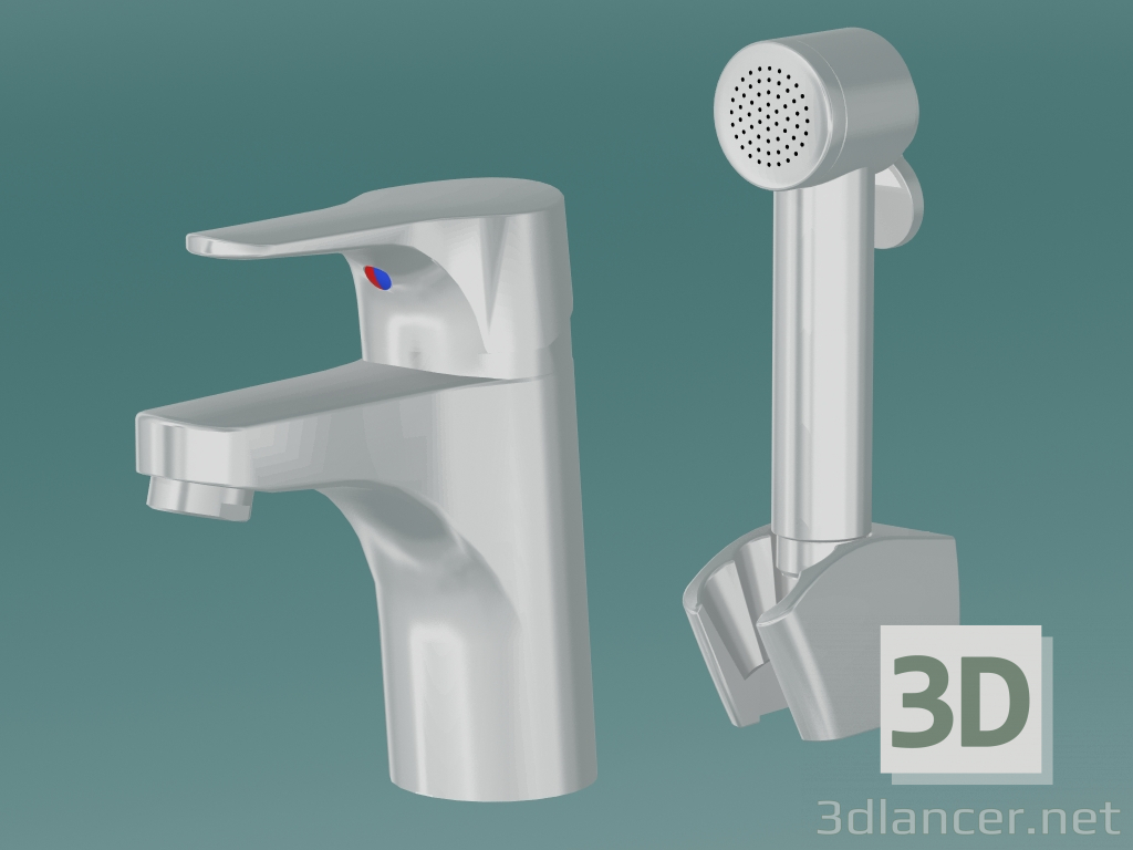 modello 3D Rubinetto lavabo Nautic (GB41214147) - anteprima