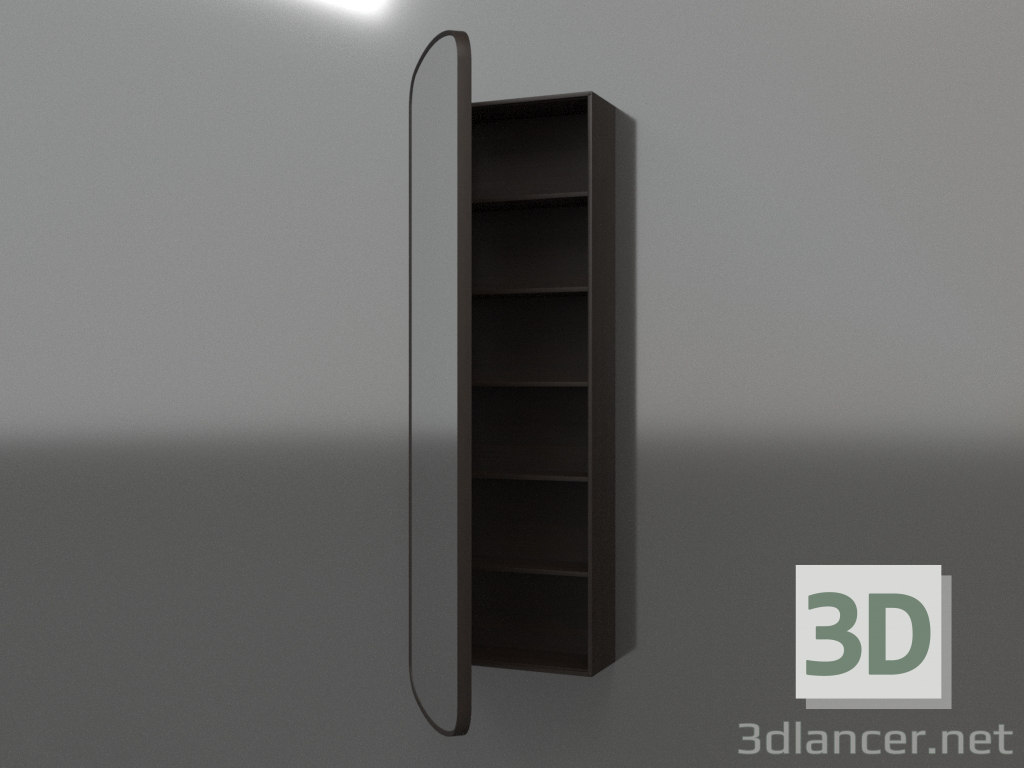modèle 3D Miroir (avec tiroir semi-ouvert) ZL 17 (460x200x1500, bois brun foncé) - preview