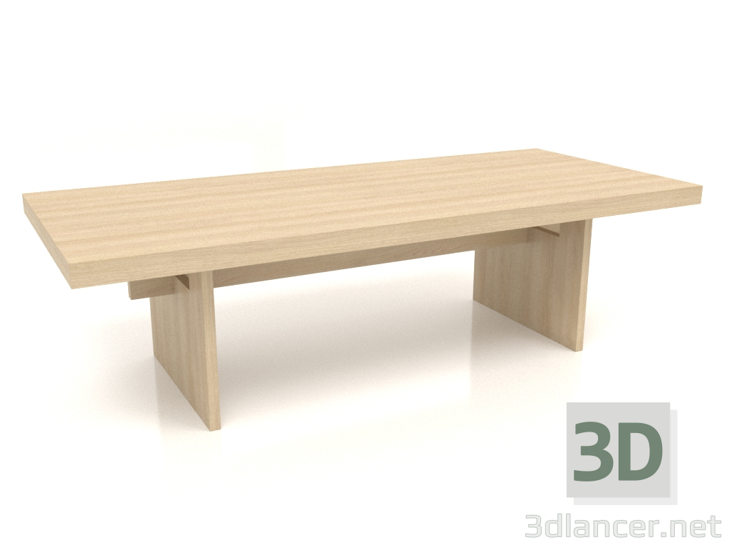3D Modell Couchtisch JT 13 (1600x700x450, Holz weiß) - Vorschau