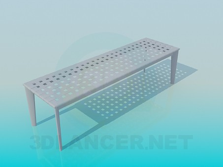 3d model Outdoor bench - preview