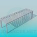 3d model Outdoor bench - preview