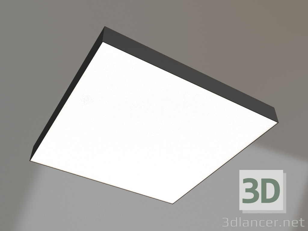 modèle 3D Lampe IM-QUADRO-EMERGENCY-3H-S600x600-64W Warm3000 (BK, 120 degrés, 230V) - preview