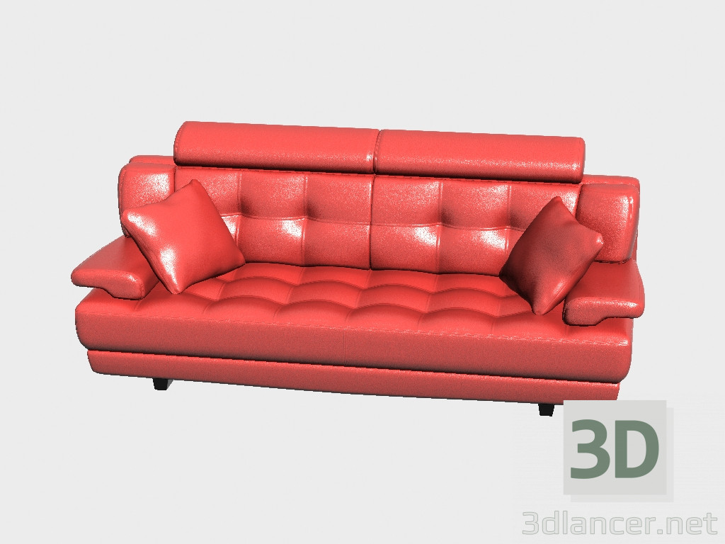 modèle 3D Sofa Chester droit - preview