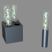 modèle 3D Декоративный светильник Lampe Jardin de Cristal 4L Jallum coupe ronde et LED - preview