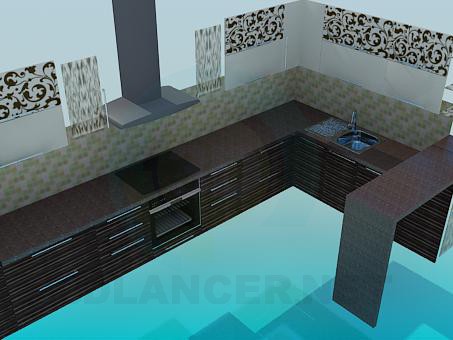 3D Modell Küchenmöbel - Vorschau
