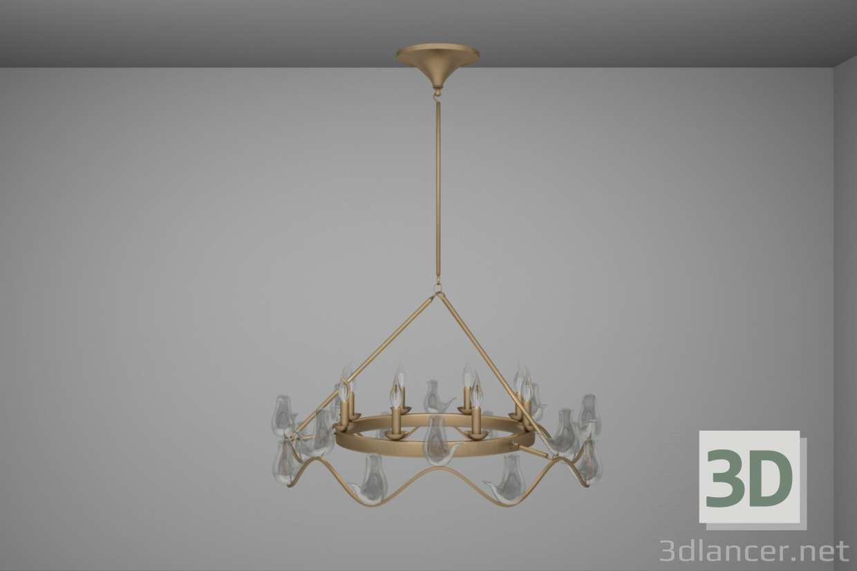 Modelo 3d Chandelie - preview