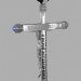 3d модель натільний хрест – превью