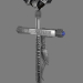 modèle 3D croix pectorale - preview