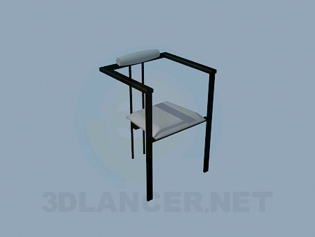3D Modell Der dreibeinige Hocker in High-Tech-Stil - Vorschau