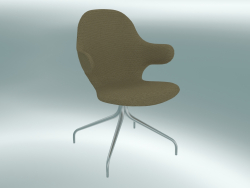 Swivel chair Catch (JH2, 58x58 N 90cm, Polished aluminum, Hallingdal - 224)