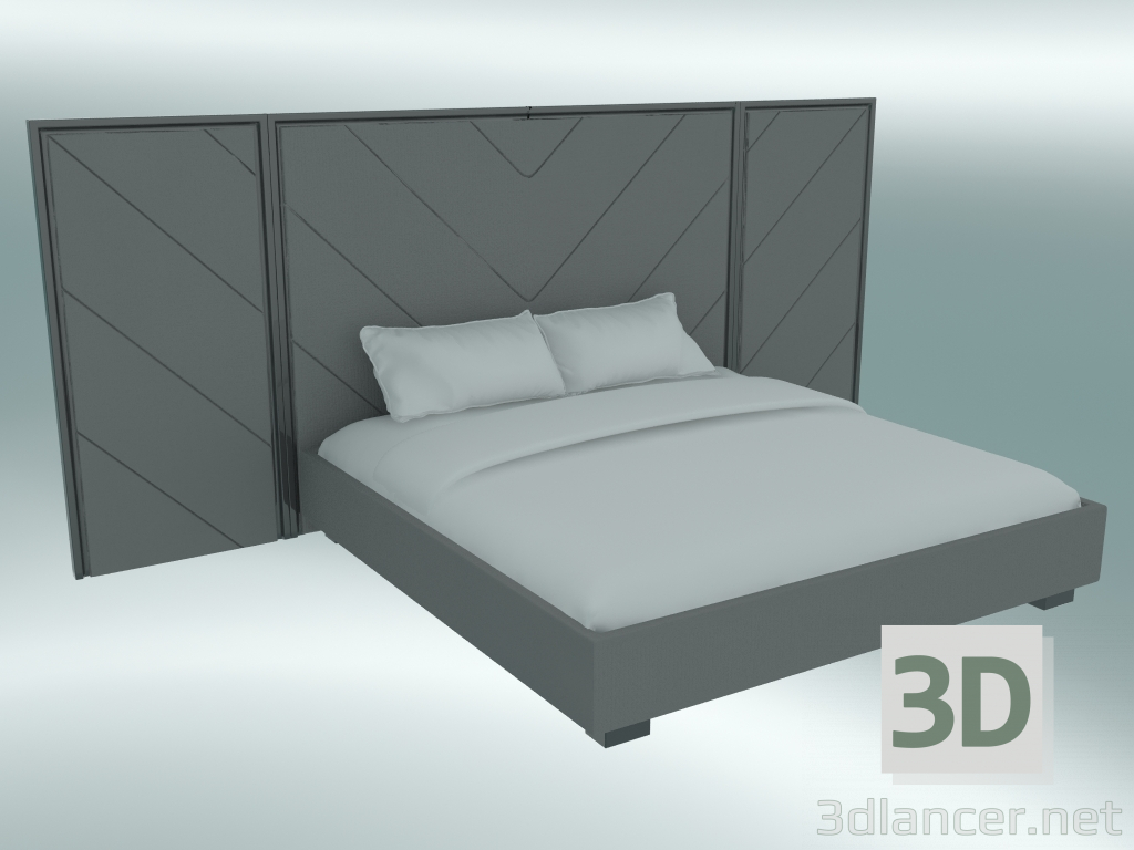 3D Modell Doppelbett Stadt Beaulieu - Vorschau