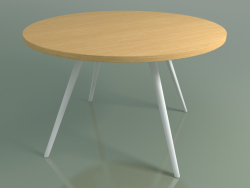 Table ronde 5455 (H 74 - P 120 cm, plaqué chêne naturel L22, V12)