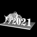 3D modeli Delivery Bull 2021 YENİ YIL - önizleme