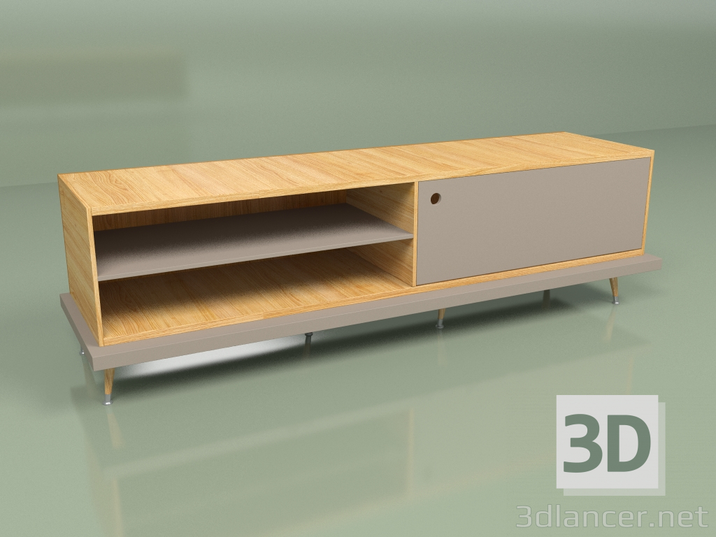3d model TIWI multimedia cabinet (coffee) - preview