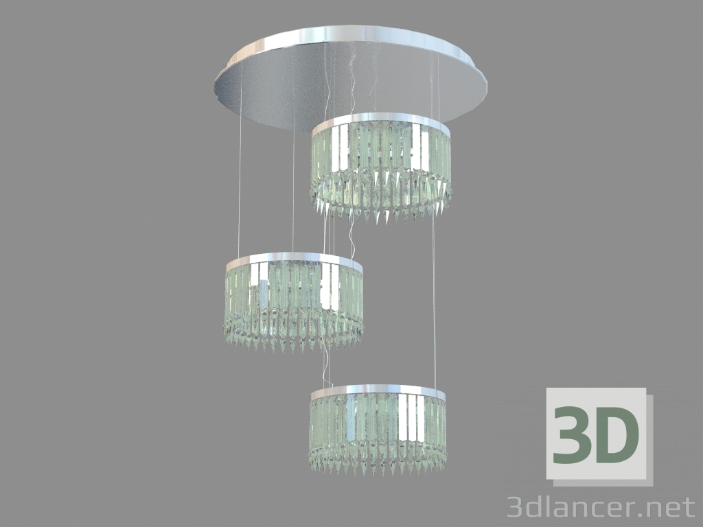 modèle 3D Люстра Lady Crinoline Lustre Classique CEI 3 modules - preview