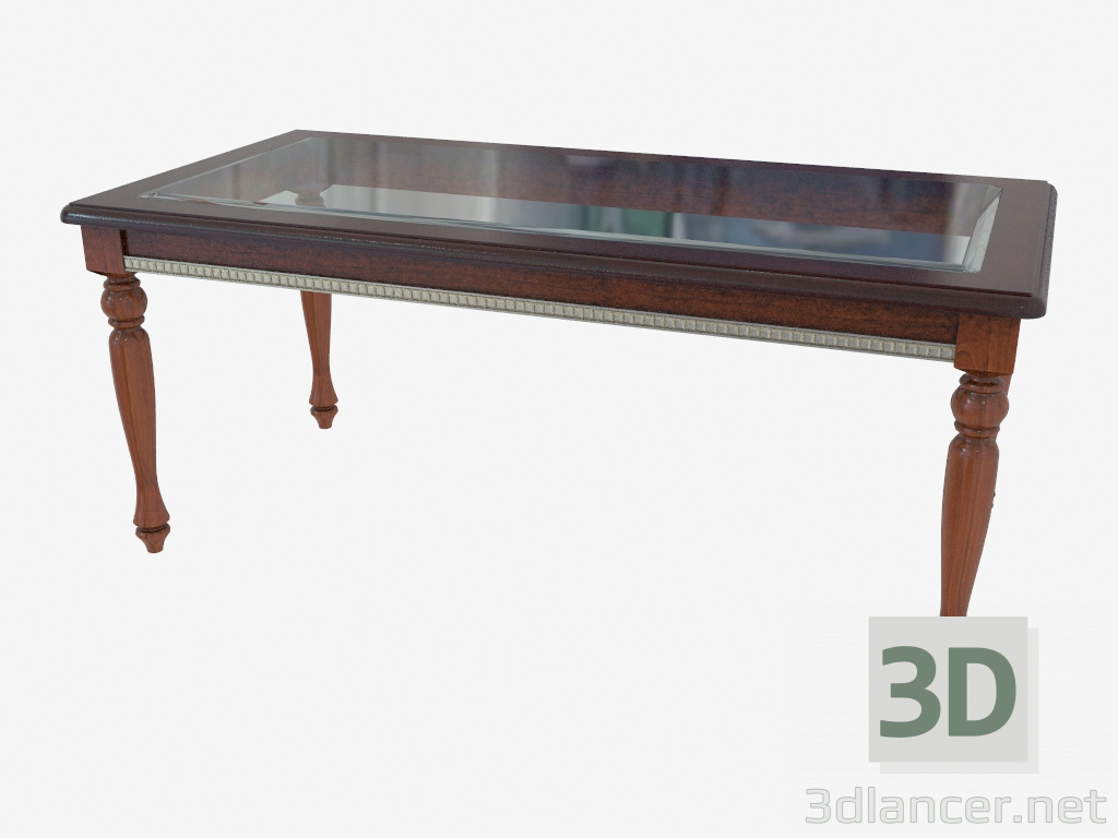 3d model Coffee table with glass (1200х600х514) - preview