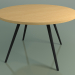 modèle 3D Table ronde 5455 (H 74 - P 120 cm, plaqué chêne naturel L22, V44) - preview