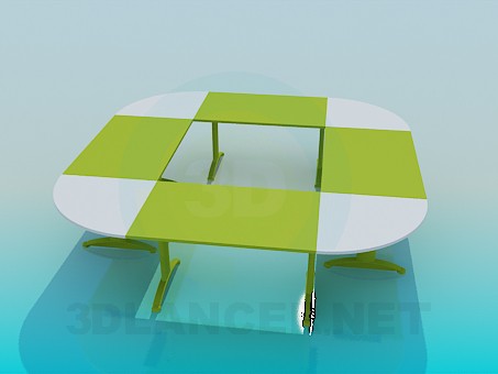 3D Modell Ein Tisch für Besprechungen - Vorschau