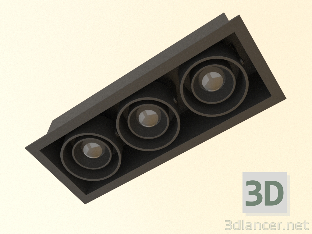 3D modeli Gömme armatür Fusion L31 - önizleme