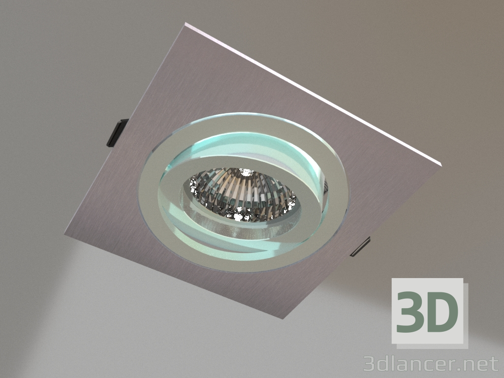 3d model Recessed luminaire (C0002) - preview
