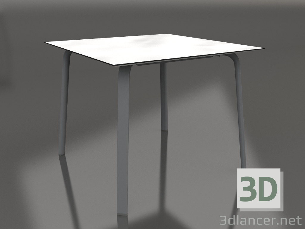 modello 3D Tavolo da pranzo 90 (Antracite) - anteprima