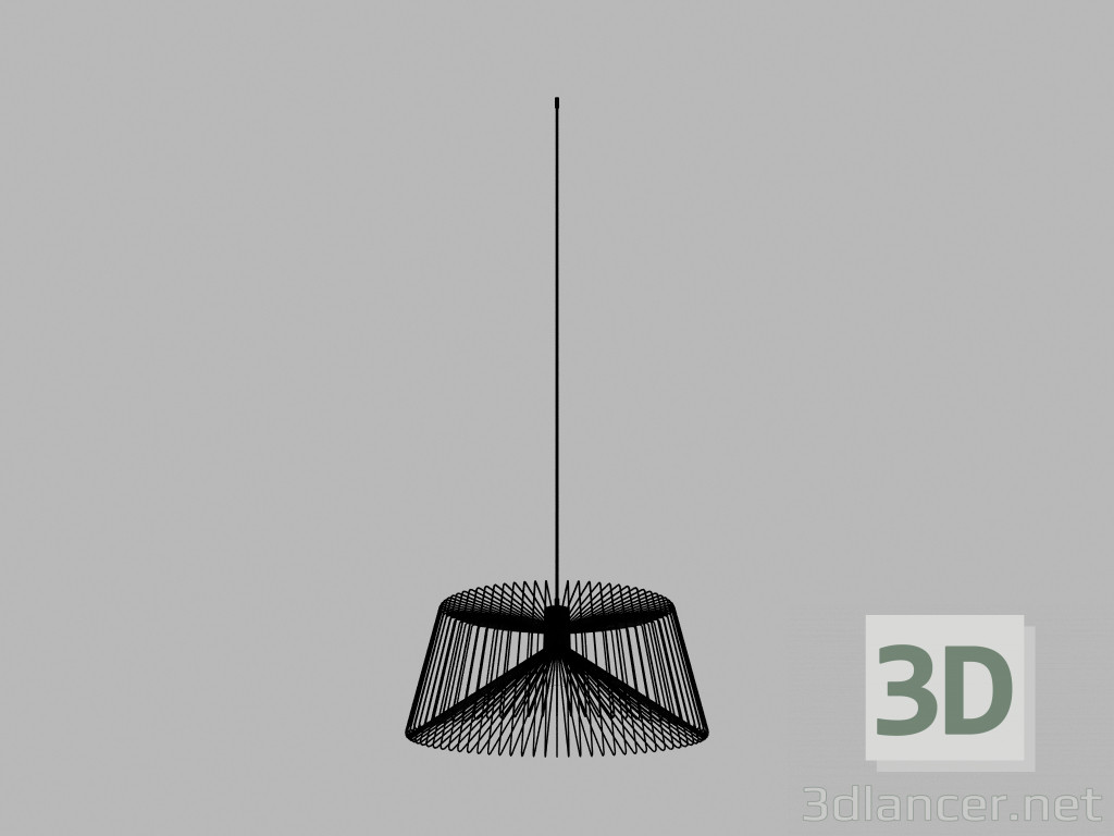 3D Modell Aufhängung Lampe drei Anhänger - Vorschau