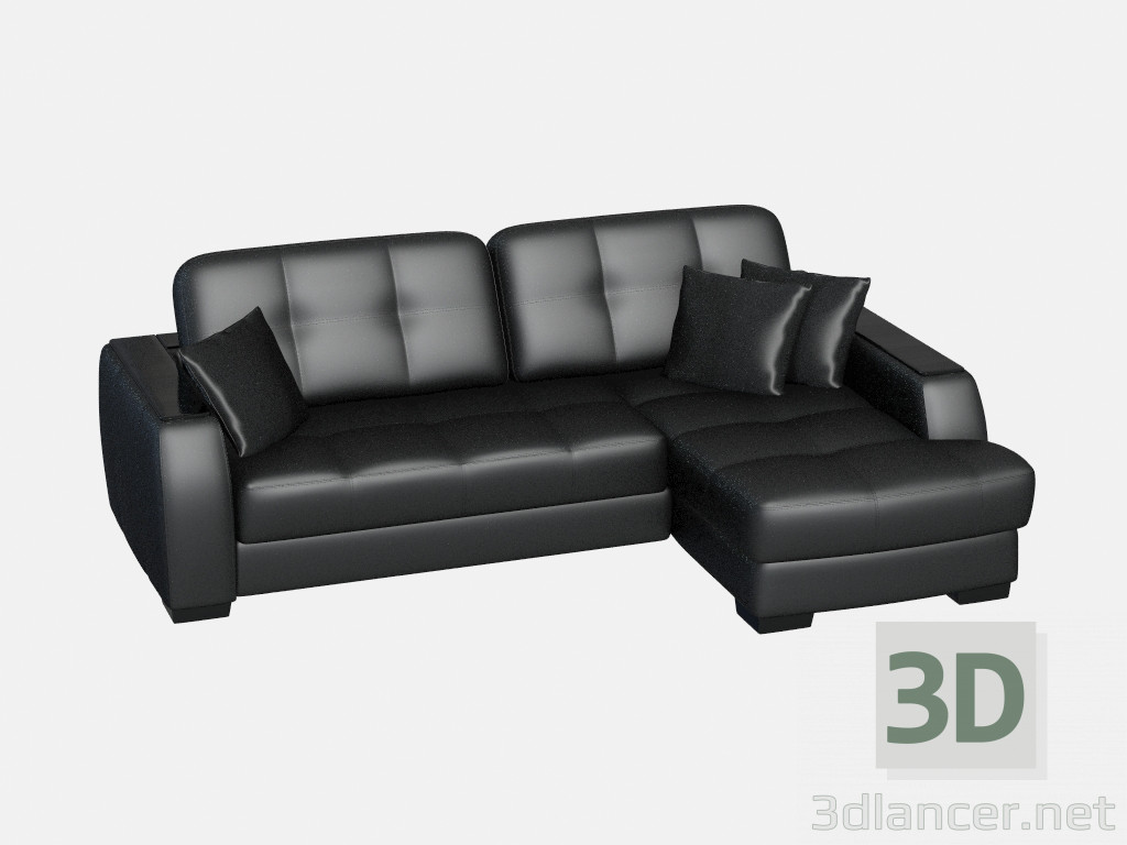 modèle 3D Canapé d'angle Seattle - preview