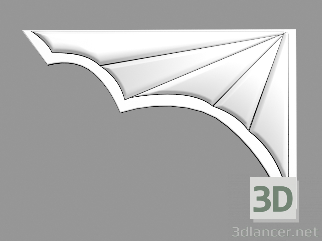 modèle 3D Bordure des marches S711-L - preview