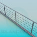 modello 3D Ringhiera sul ponte pedonale - anteprima