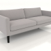 3D Modell 3-Sitzer-Sofa (hohe Beine, Stoff) - Vorschau