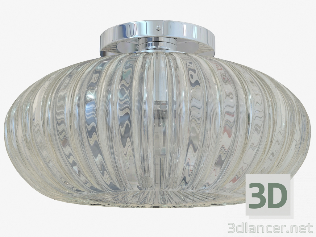 3d model vidrio luminaria de techo (C110244 1amber) - vista previa