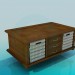 3d model Large wooden tables - preview